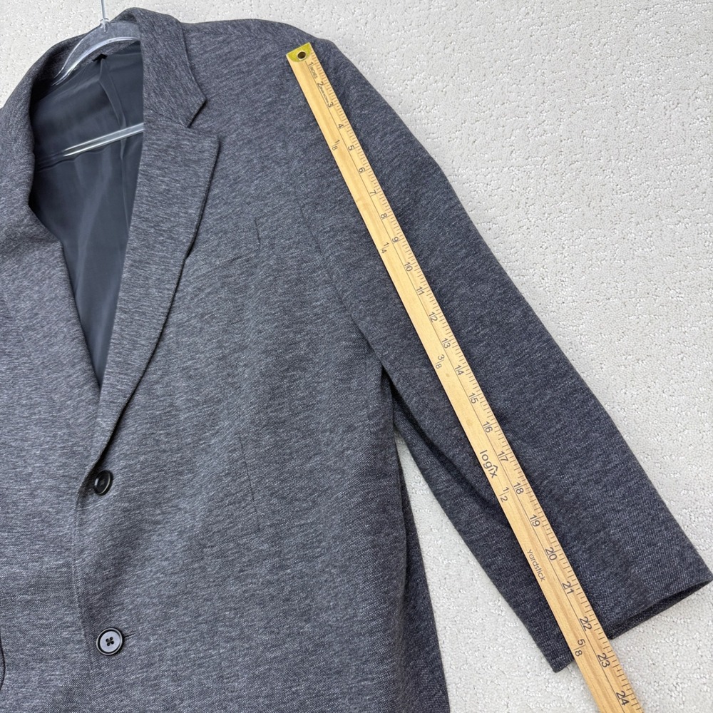 Bonobos Jet Setter Men's Charcoal Gray Knit Blazer - Two-Button Jacket - Picture 11 of 14